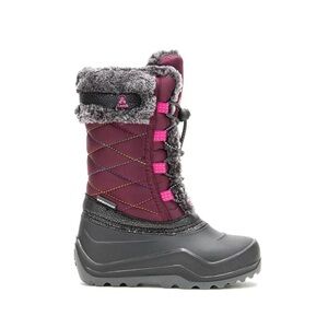 Size 6 Youth Kamik Kids Boots - Purple and Black